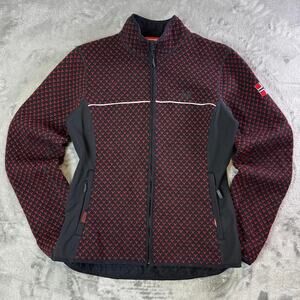 Dale Norway Windstopper Wool Jacket womens Medium Full Zip Nordic Outdoor